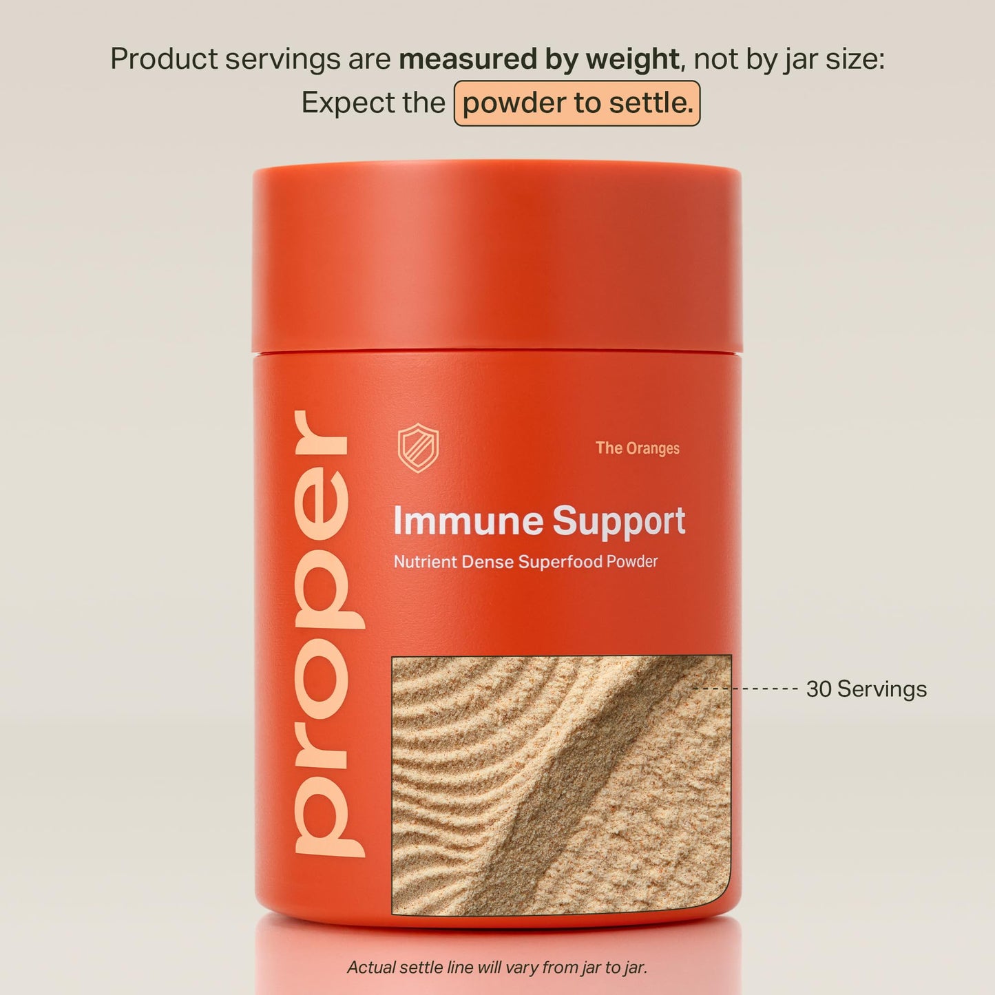 Proper The Oranges Immune Support - Superfood Powder with Vitamin C and Zinc, 30 Servings
