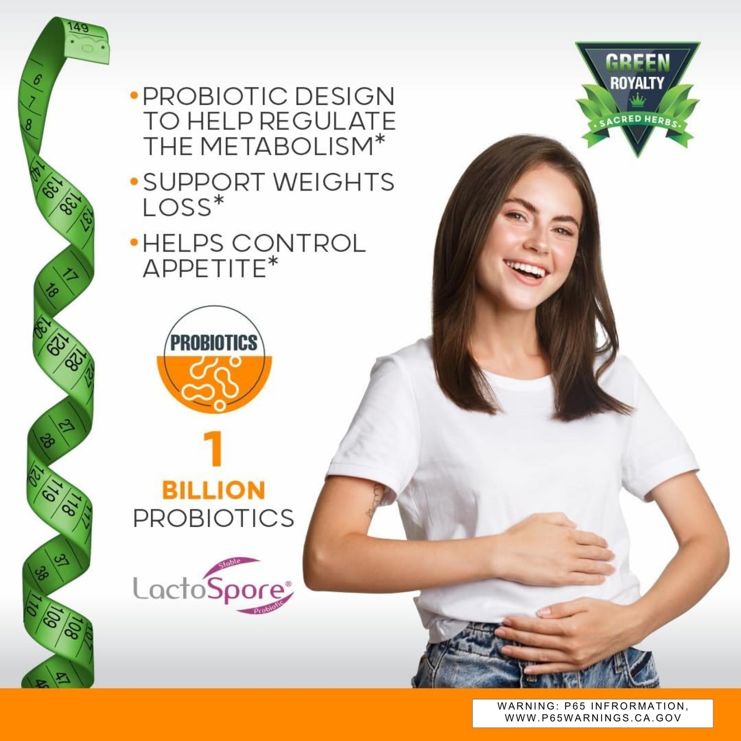 GREEN ROYALTY Tejocote Root Super Blend & Probiotics Weight Loss Premium Dietary Supplement Capsule 60 Count