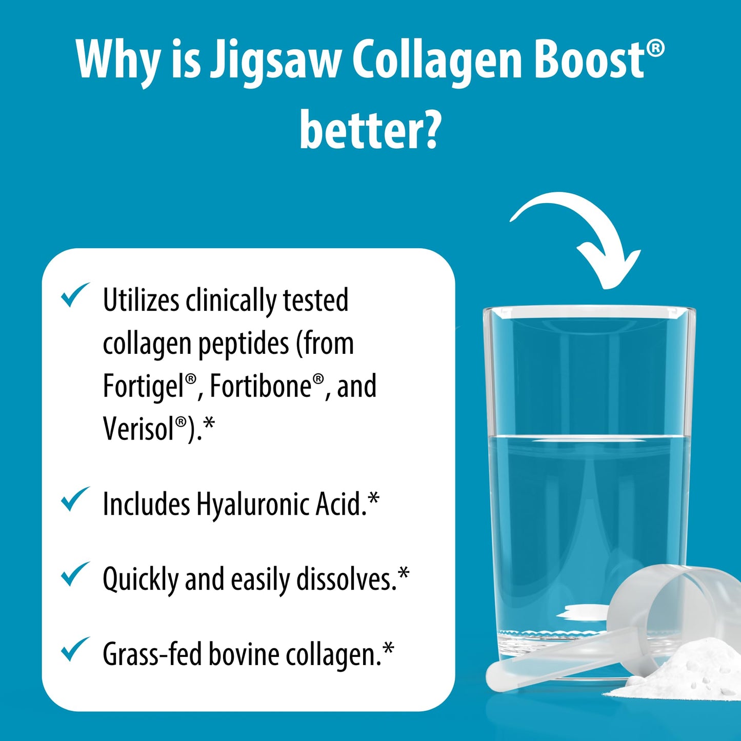 Jigsaw Health Collagen Boost Powder 21 Servings
