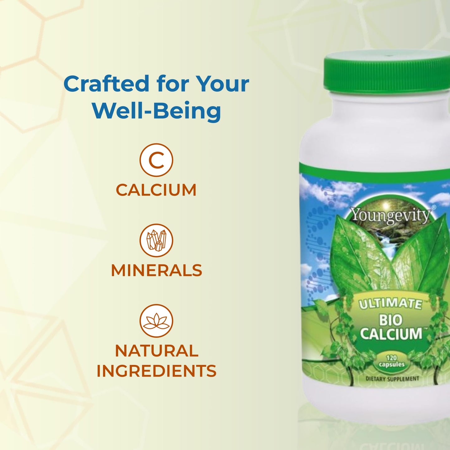 Youngevity Bio Calcium Capsules, 120 Capsules