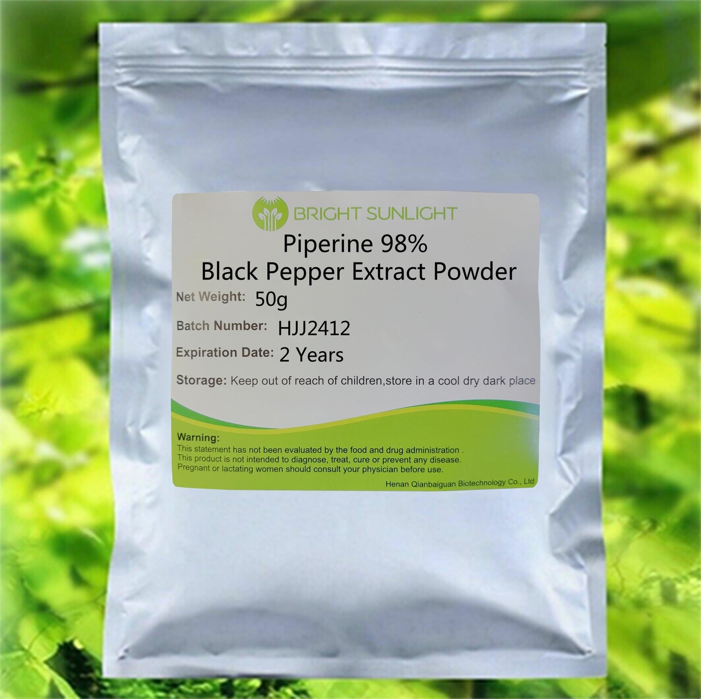Bright sunlight Piperine 98% Black Pepper Extract Powder 3.5 Ounces