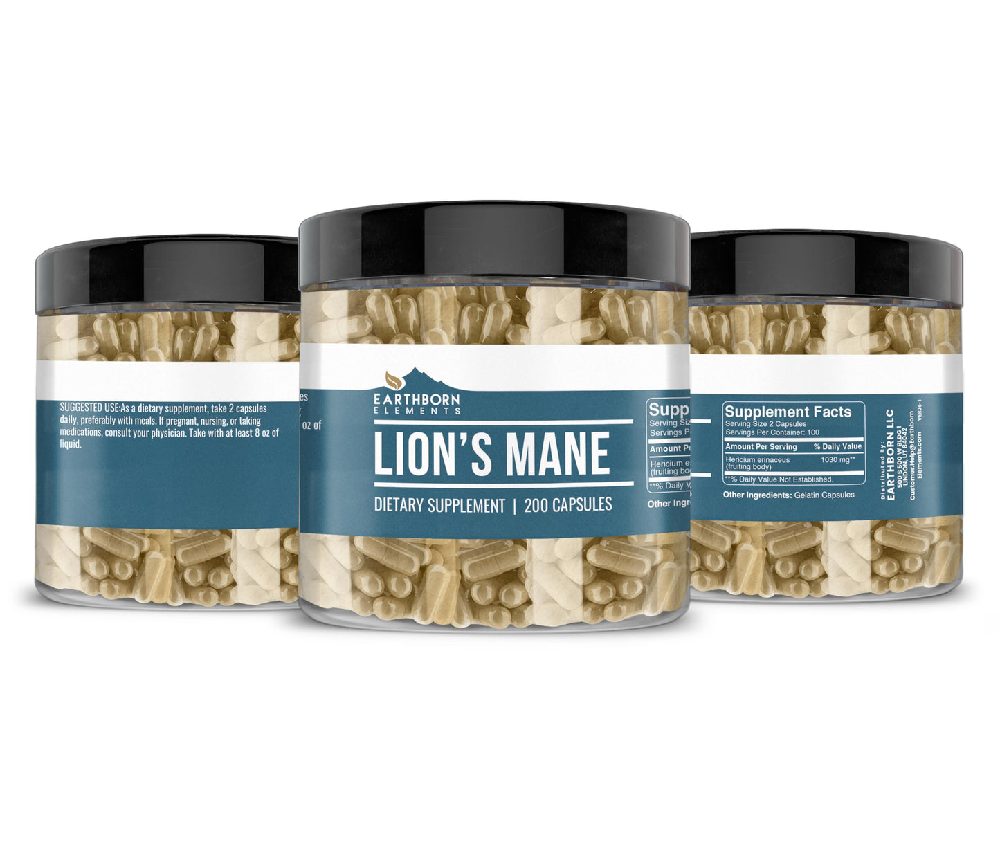 Earthborn Elements Lion's Mane Capsules 200