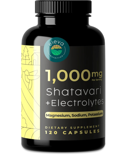 Eleva Nutrition Organic Shatavari Root Capsules, 120 Count