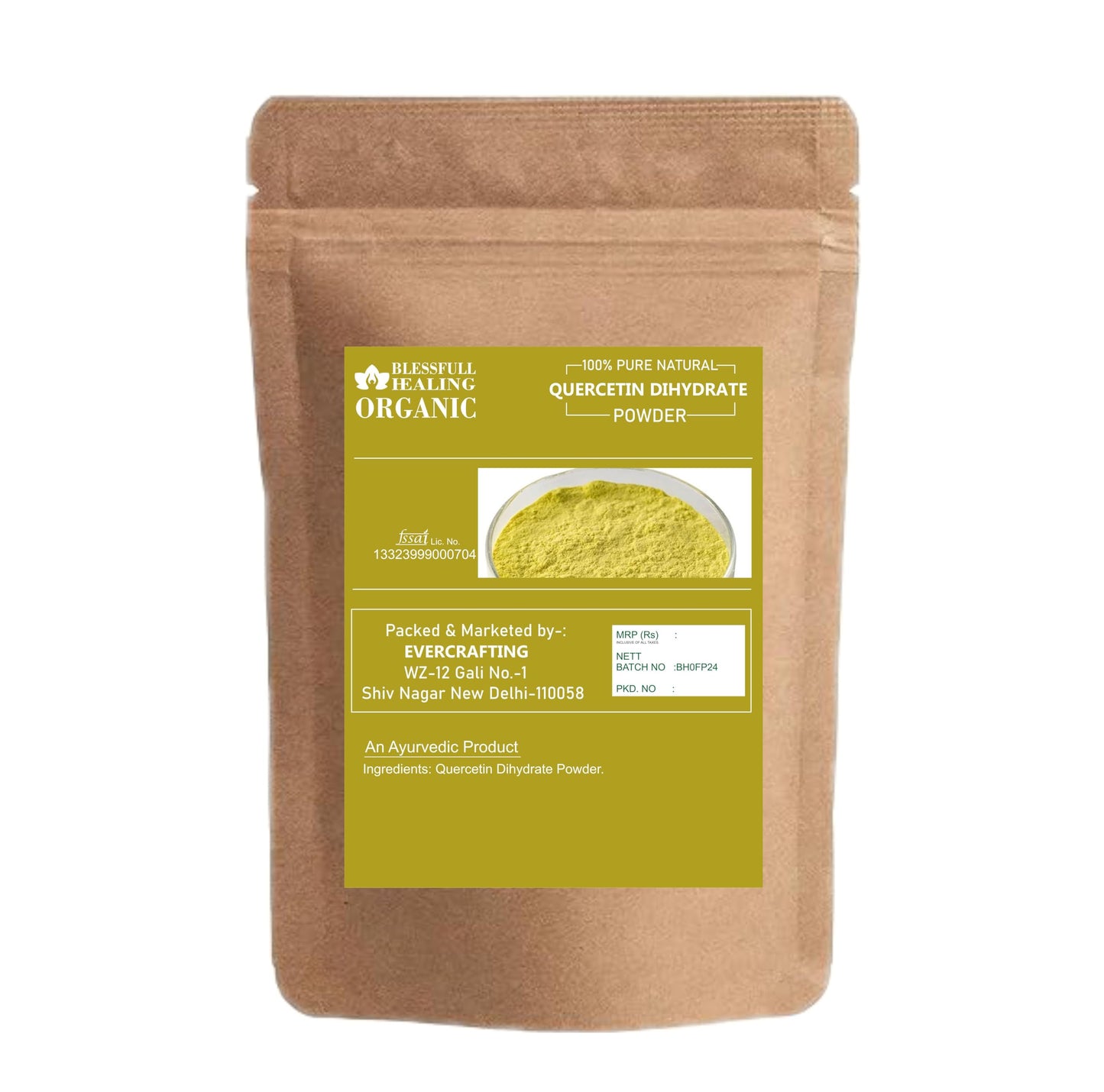 Blessfull Healing Quercetin Dihydrate Powder 7.05 oz