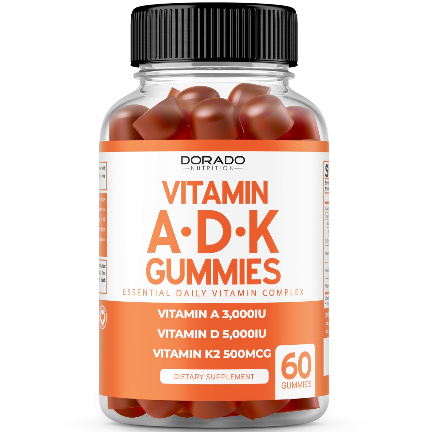 DORADO NUTRITION Colostrum and ADK Vitamin D3 Gummies, 180 Count