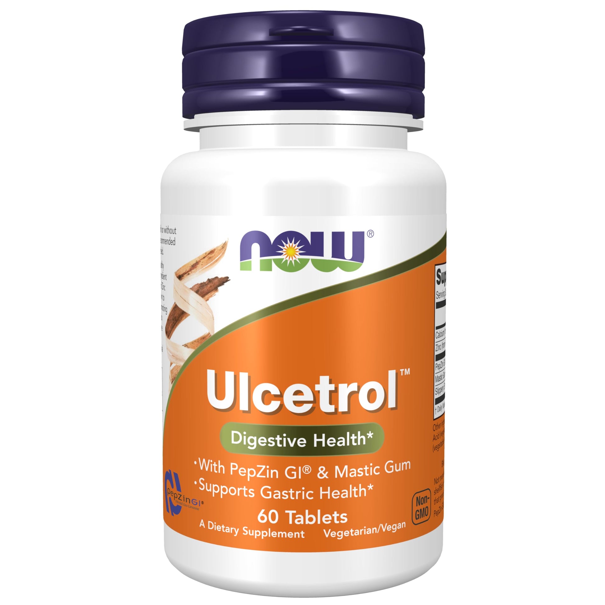 NOW Foods Ulcetrol Digestive Health with PepZin GI & Mastic Gum, Tablets, 60 Count
