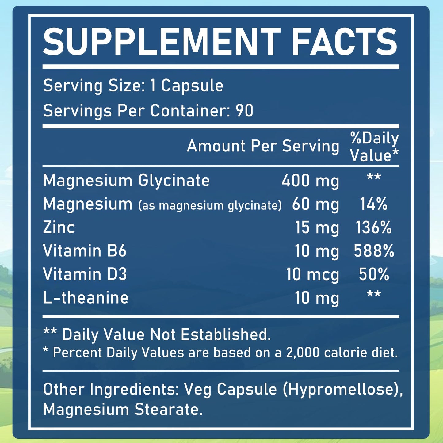 NERIWON High Absorption Magnesium Glycinate 450 mg Capsules, 90 Count