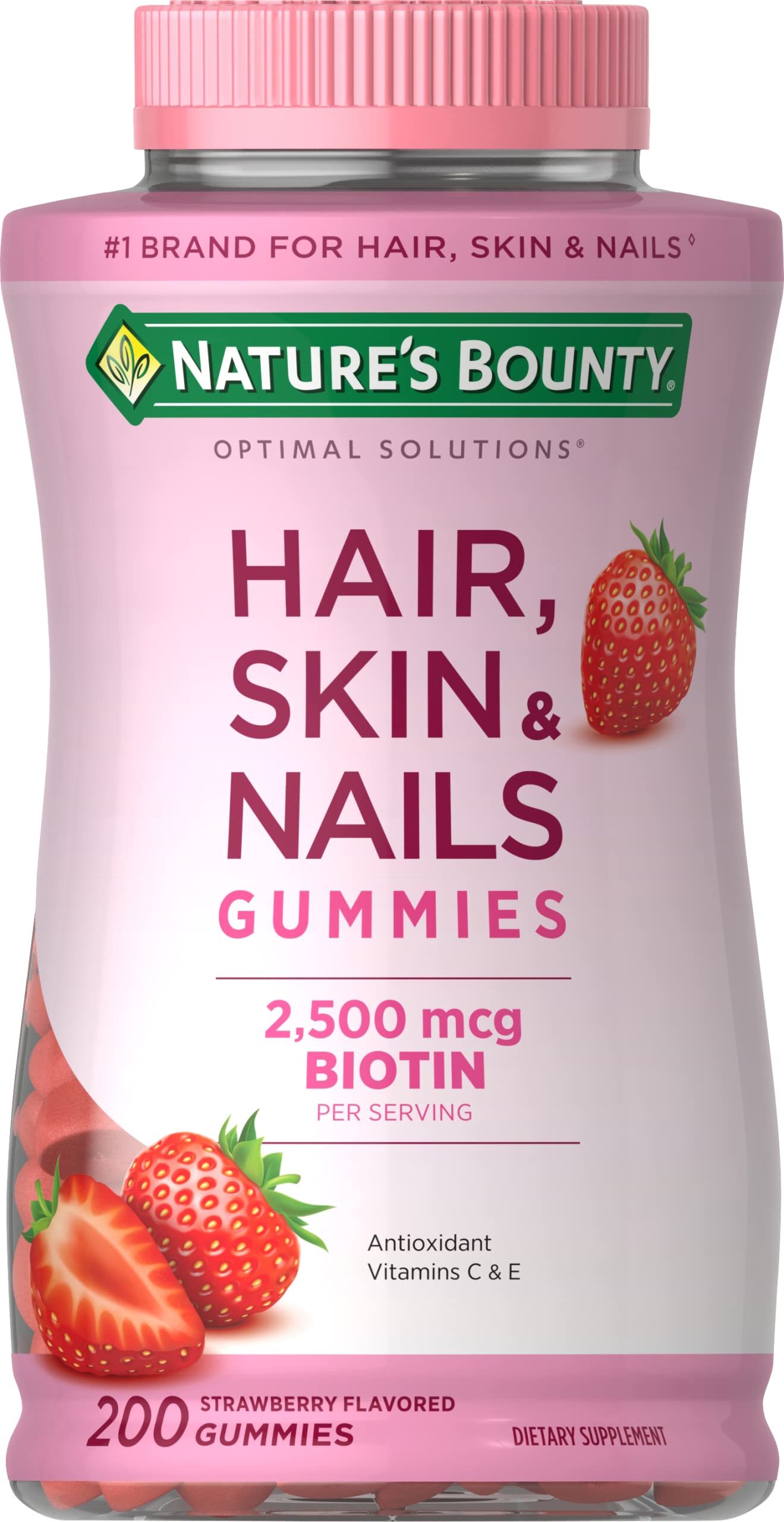 Nature's Bounty Optimal Solutions Hair, Skin and Nails Gummies 200
