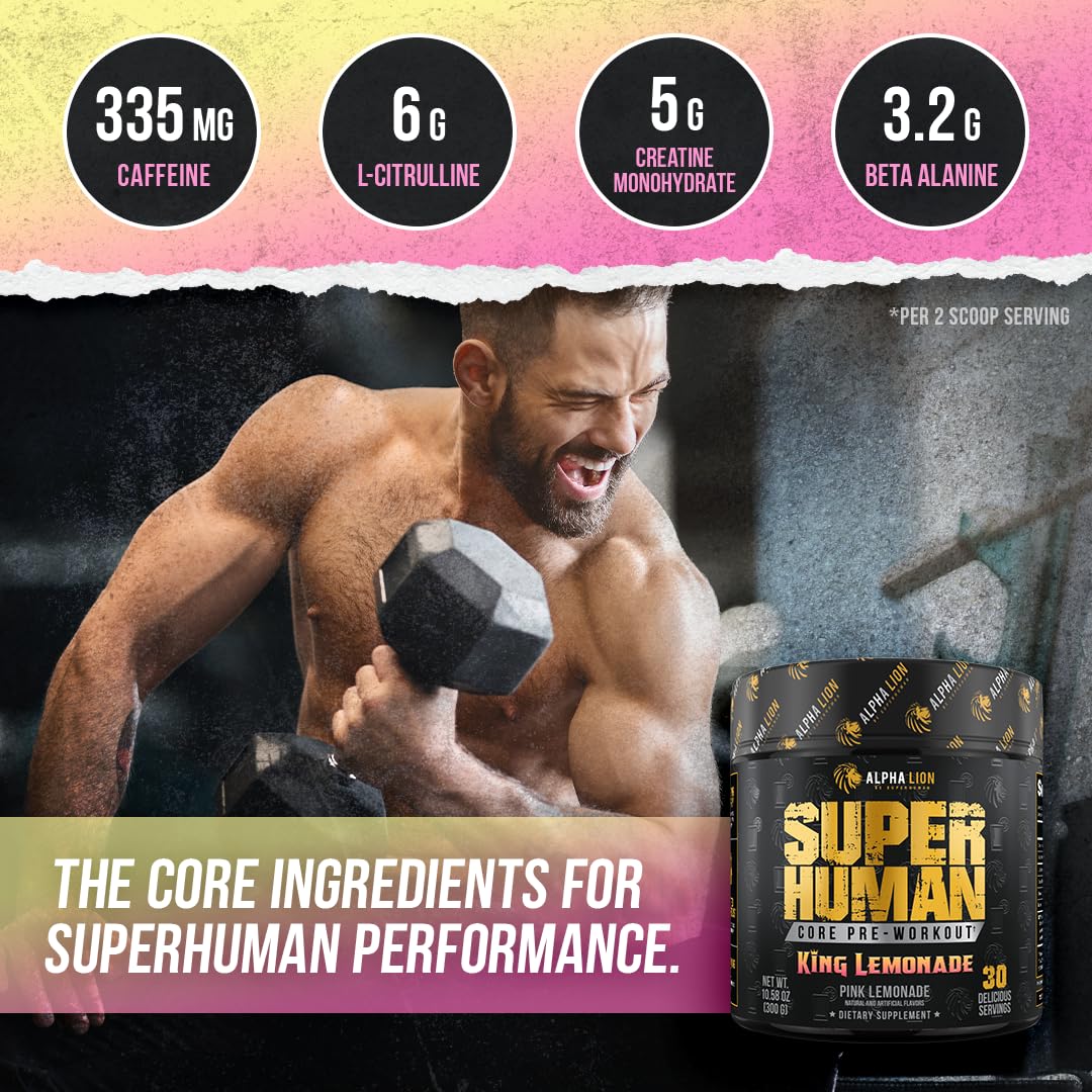 ALPHA LION Core Pre Workout Powder 30 Servings