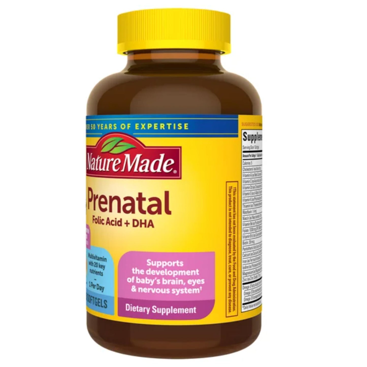 Nature Made Prenatal + DHA 200 mg Softgels 150 Count