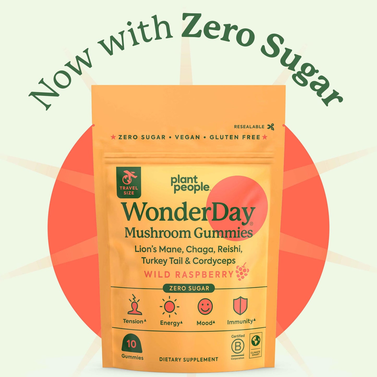 Plant People WonderDay Mushroom Gummies Mini Gummy 10 Count
