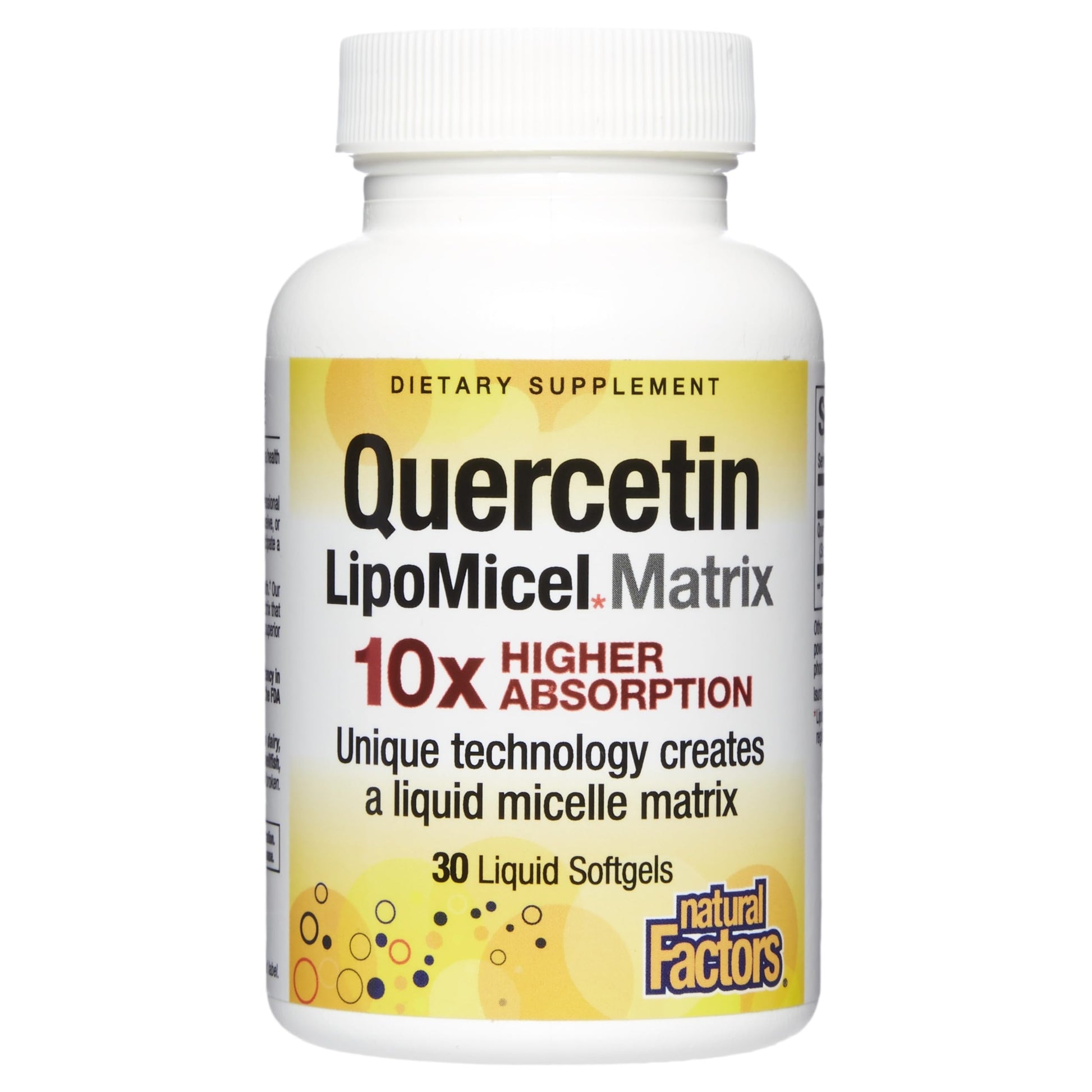 Natural Factors Quercetin LipoMicel Matrix Softgels 30