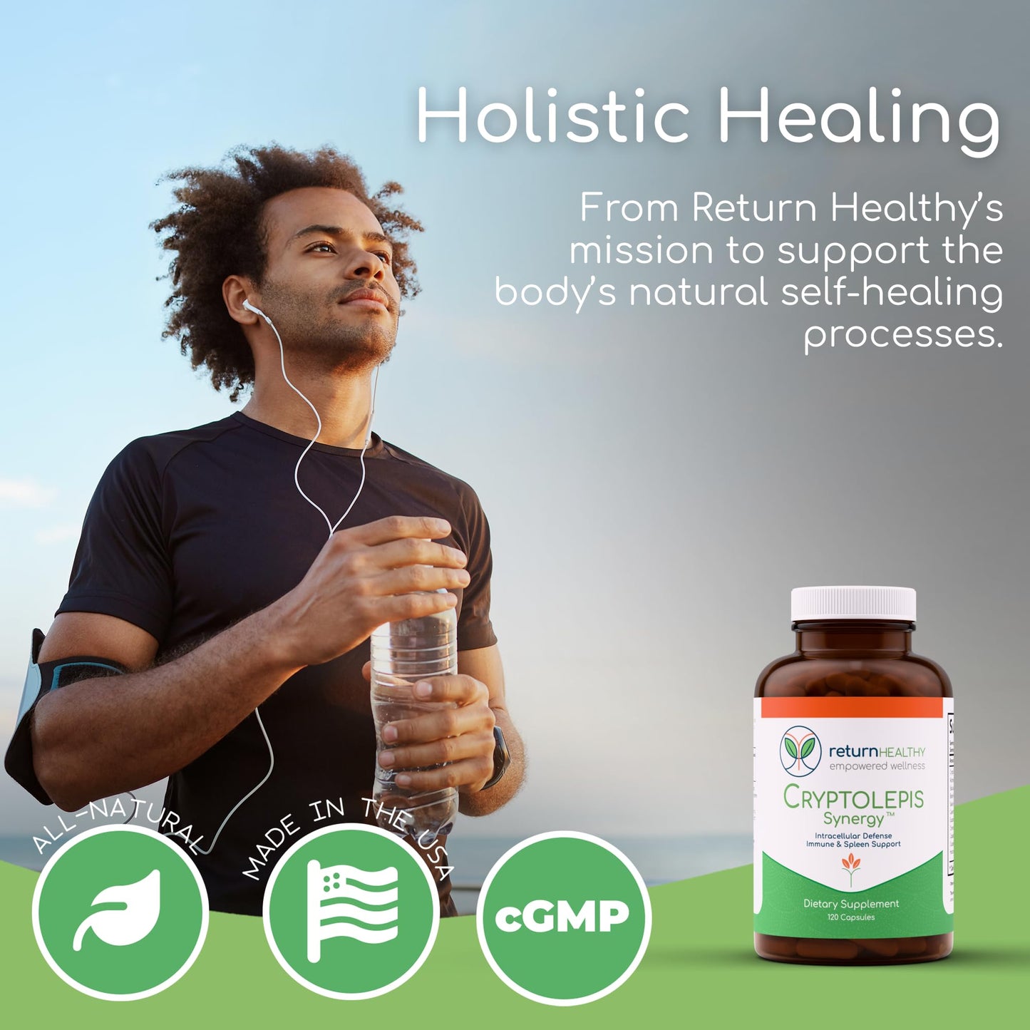 Return Healthy Cryptolepis Synergy Capsules, 360 Count