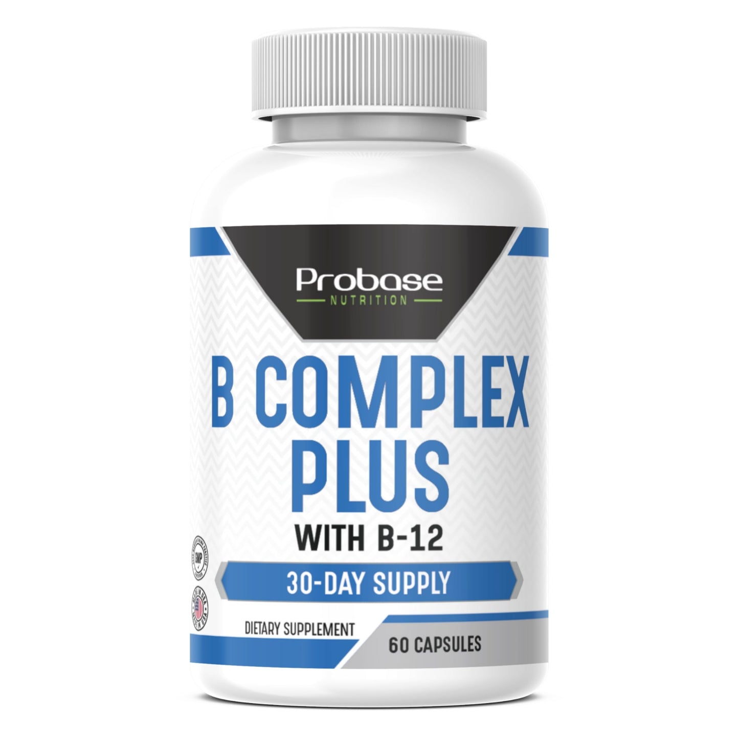 Probase Nutrition B Complex Plus with B-12, 60 Capsules