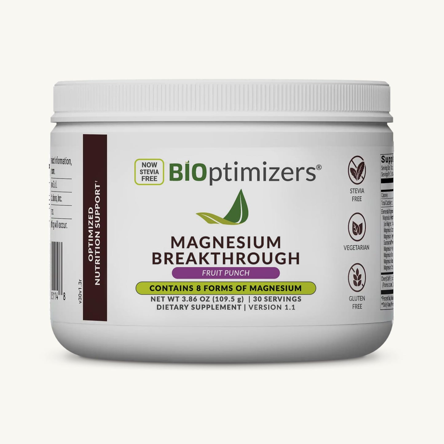 BIOptimizers Magnesium Breakthrough Drink Powder, 3.86 oz