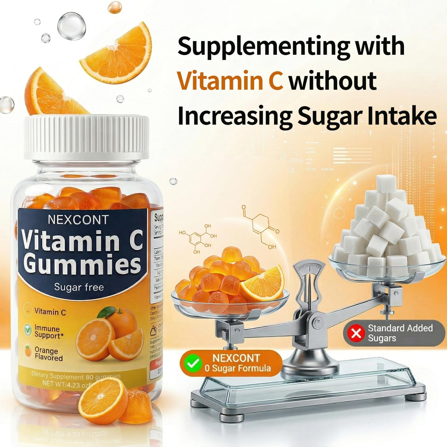 Oopeatol Vitamin C Gummies, 60 Count