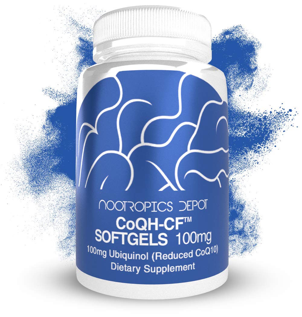Nootropics Depot Ubiquinol CoQH-CF Softgel 100mg Ubiquinol Supplement, 30 Count