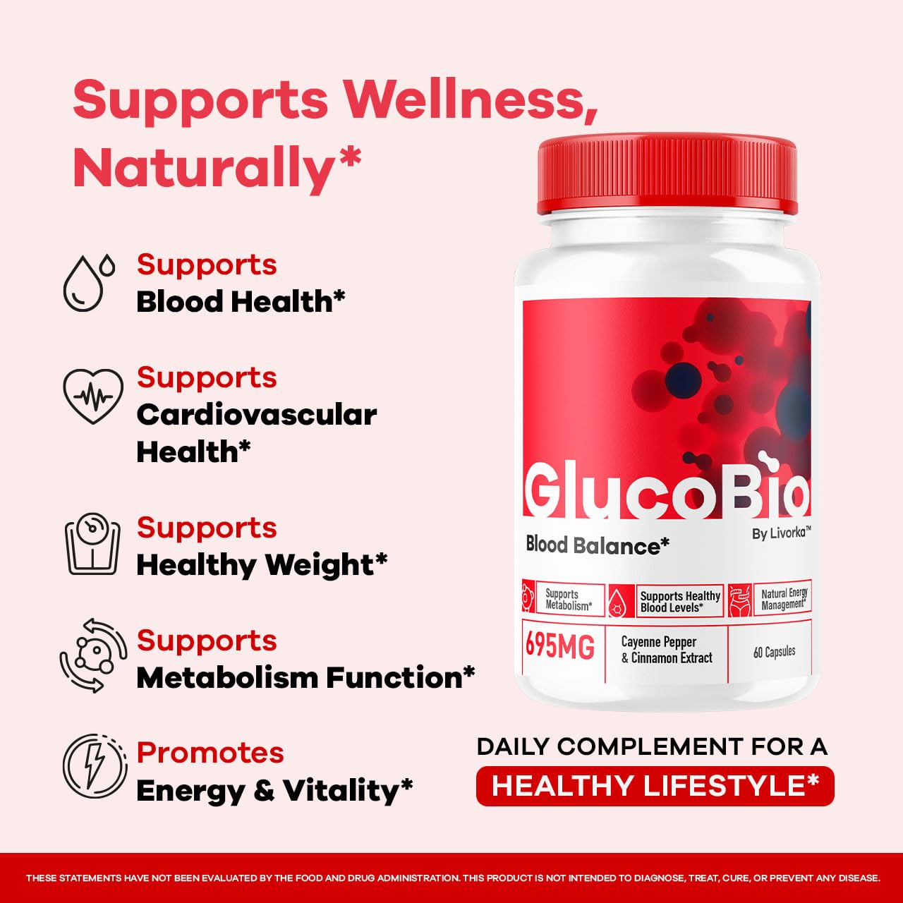 LIVORKA GlucoBio Capsules, 120 Capsules