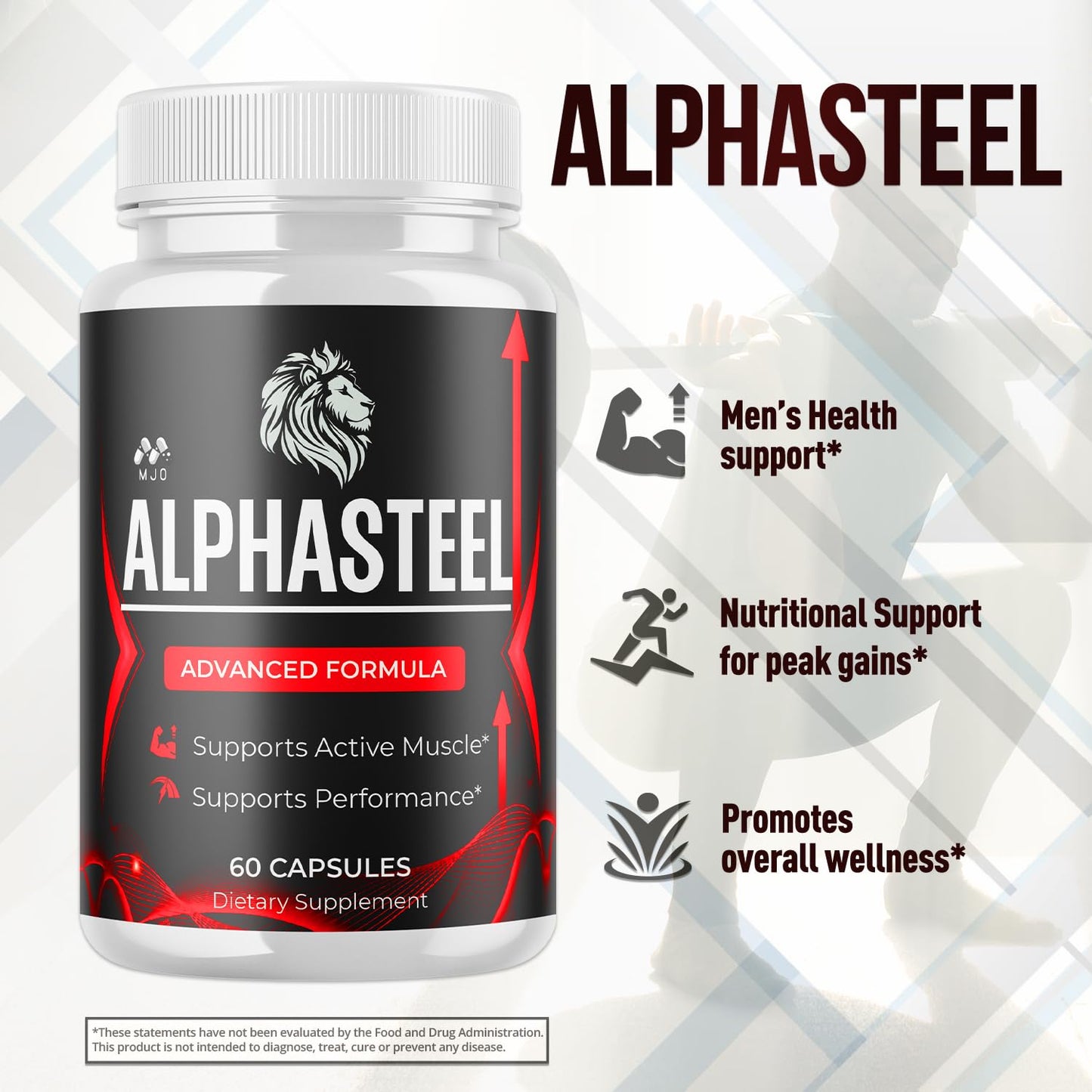 MJO Alphasteel Capsule, 60 Capsules