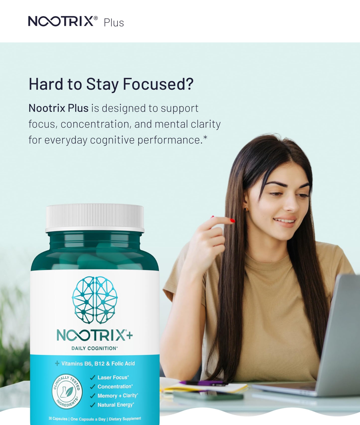 Nootrix Brain Plus Nootropic Supplement Capsule 60 Capsules