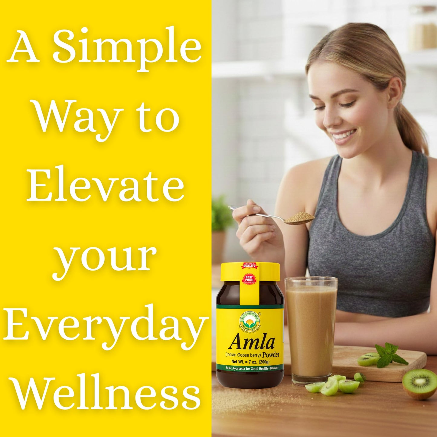 BASIC AYURVEDA Amla Powder, 7.05 oz