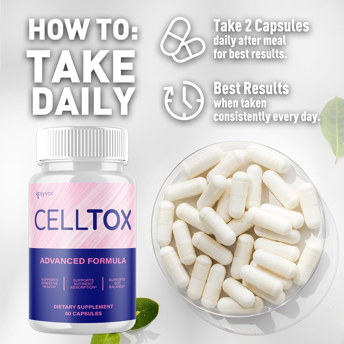 Syvor Celltox Probiotic Capsules, 300 Capsules