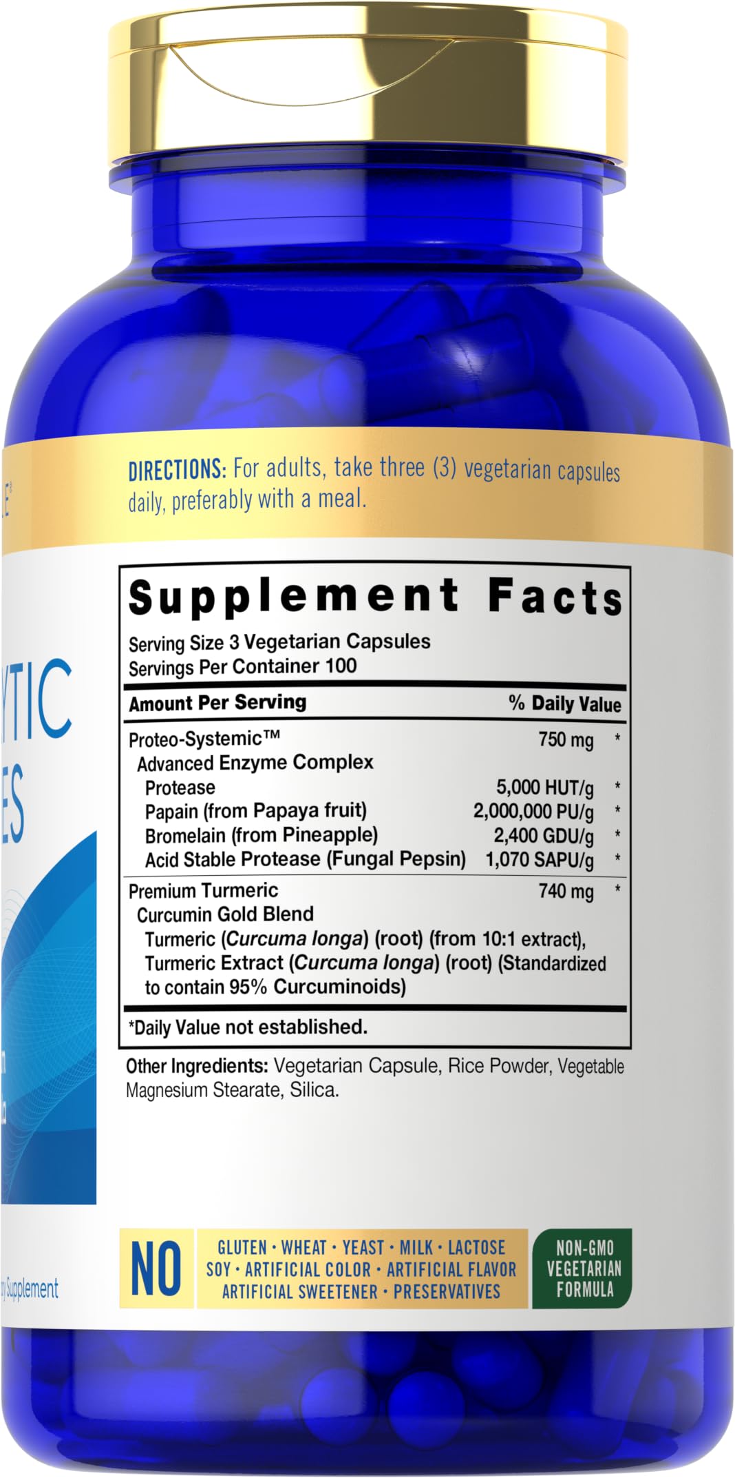 Carlyle Proteolytic Enzymes Capsule, 300 Capsules