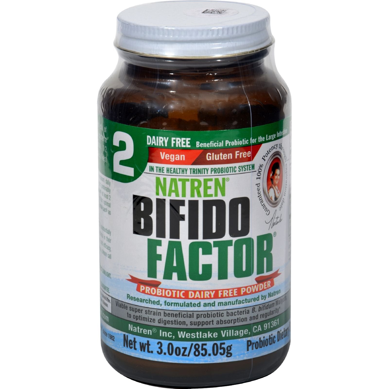 Natren Bifido Factor Dairy Free Capsule, 3 Ounce