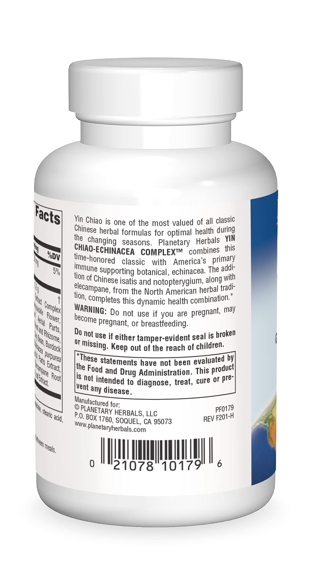 Planetary Herbals Yin Chiao-Echinacea Complex 60 Tablets