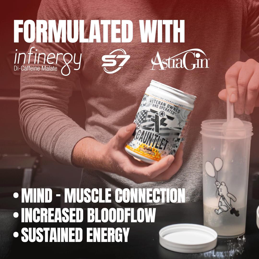 FRONTLINE FORMULATIONS Gauntlet Pre-Workout Powder, 15 Servings