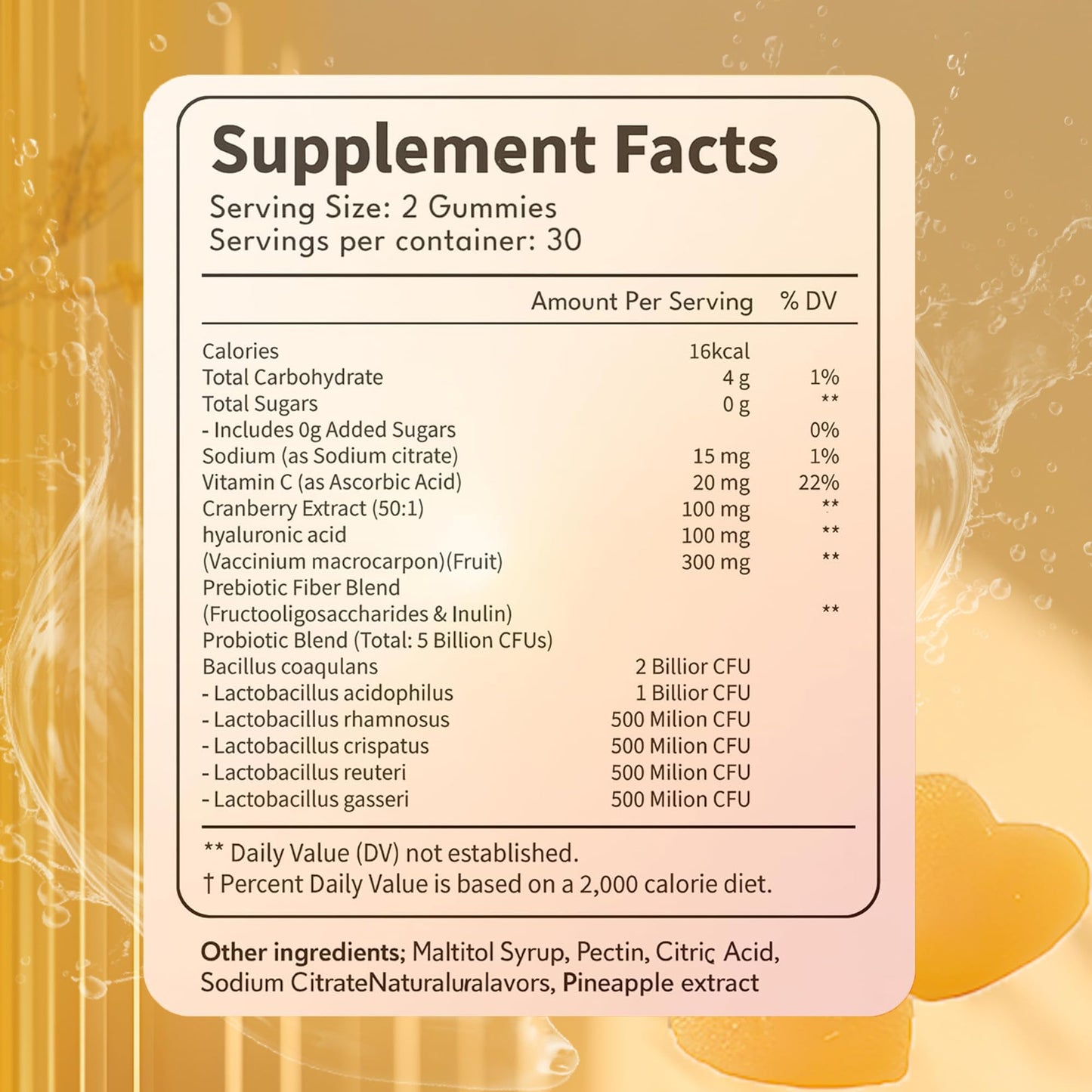 NEWUREHO Probiotic Pineapple Capsule 1 Count
