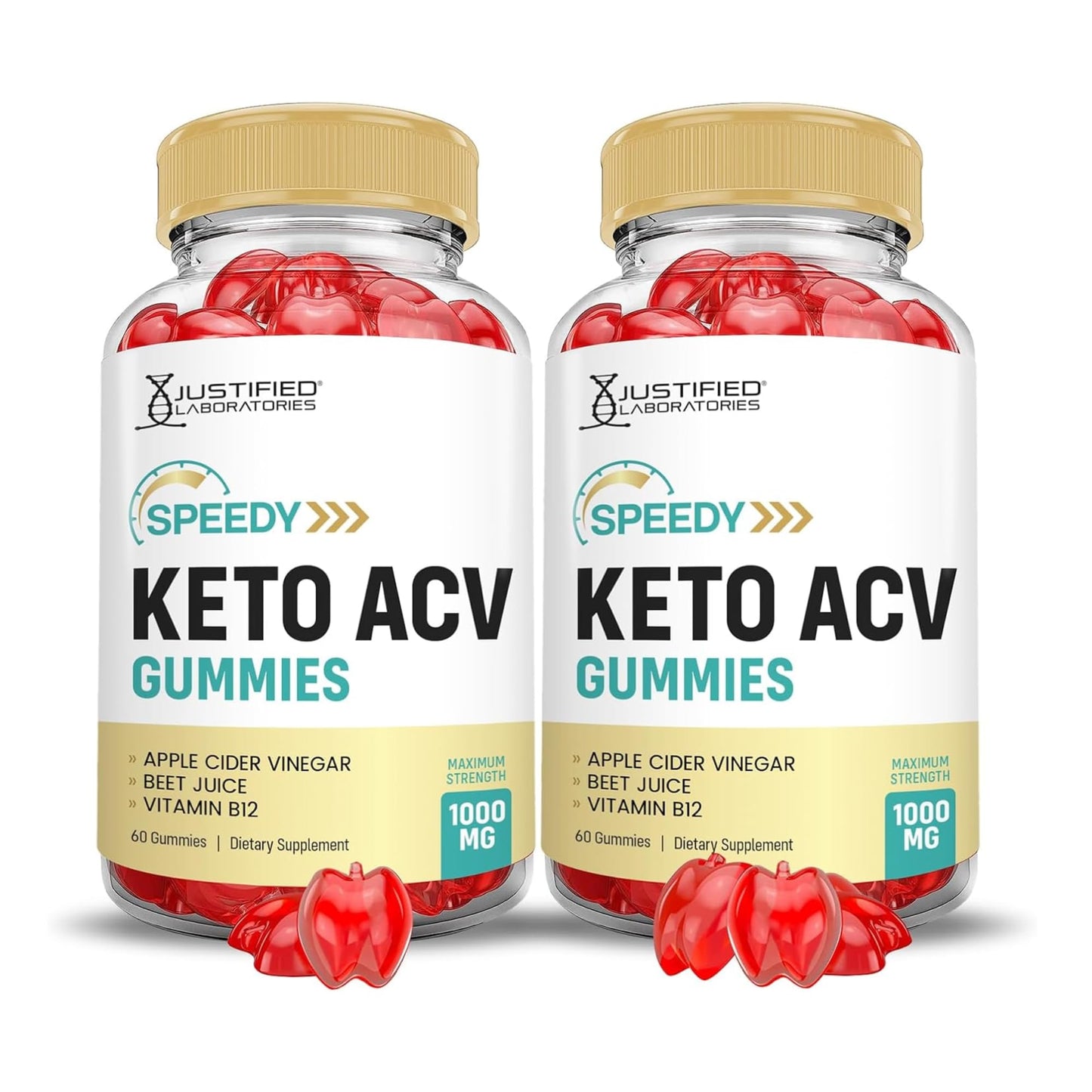 Justified Laboratories Speedy Keto ACV Gummies (1000 mg), 120 Count
