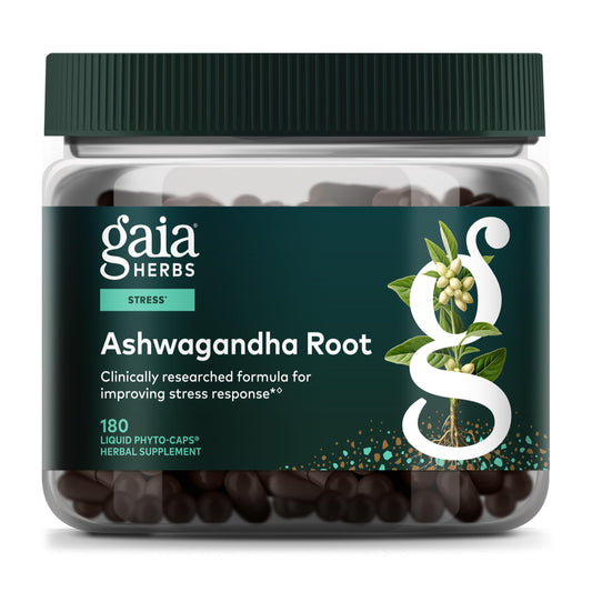 Gaia Herbs Ashwagandha Root Capsule 180 Count