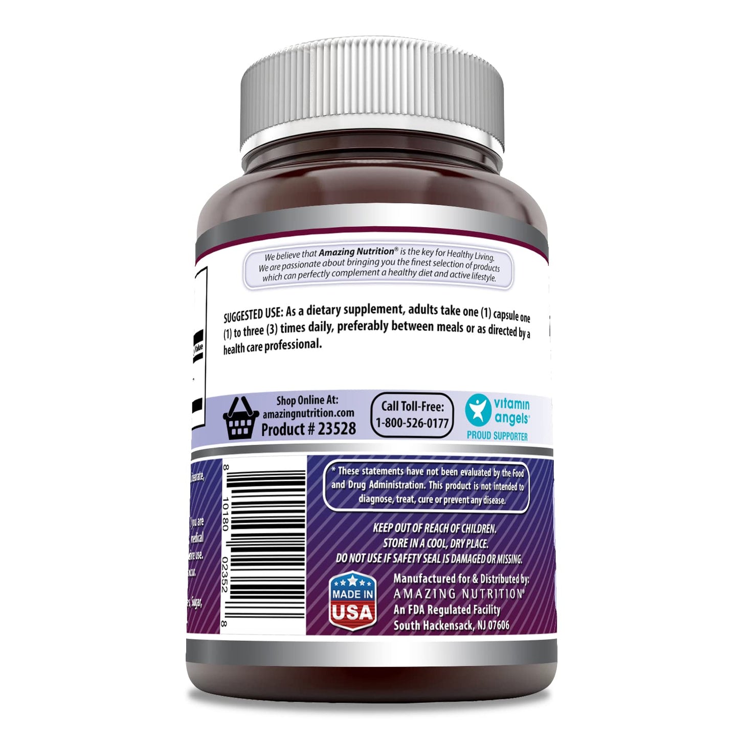 Amazing Nutrition Amazing Formulas L-Tyrosine Amino Acid Supplement Capsules 180 Count