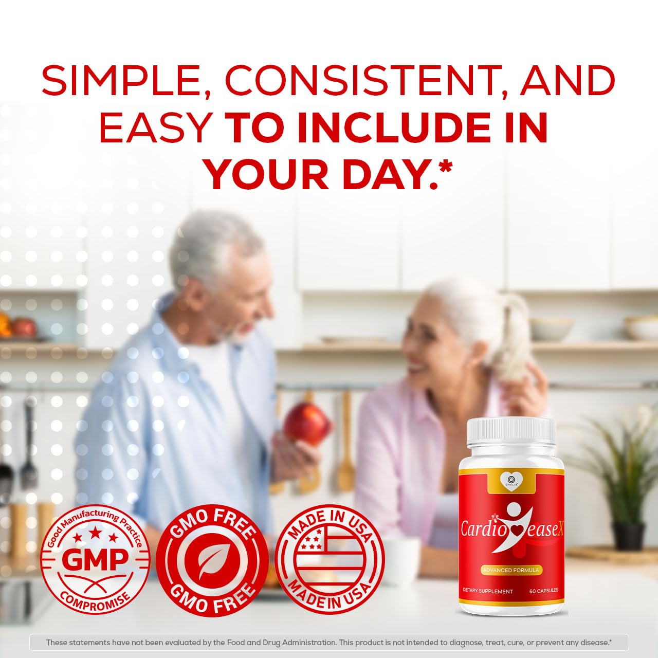 OVICIA CardioEase X Capsules, 60 Count
