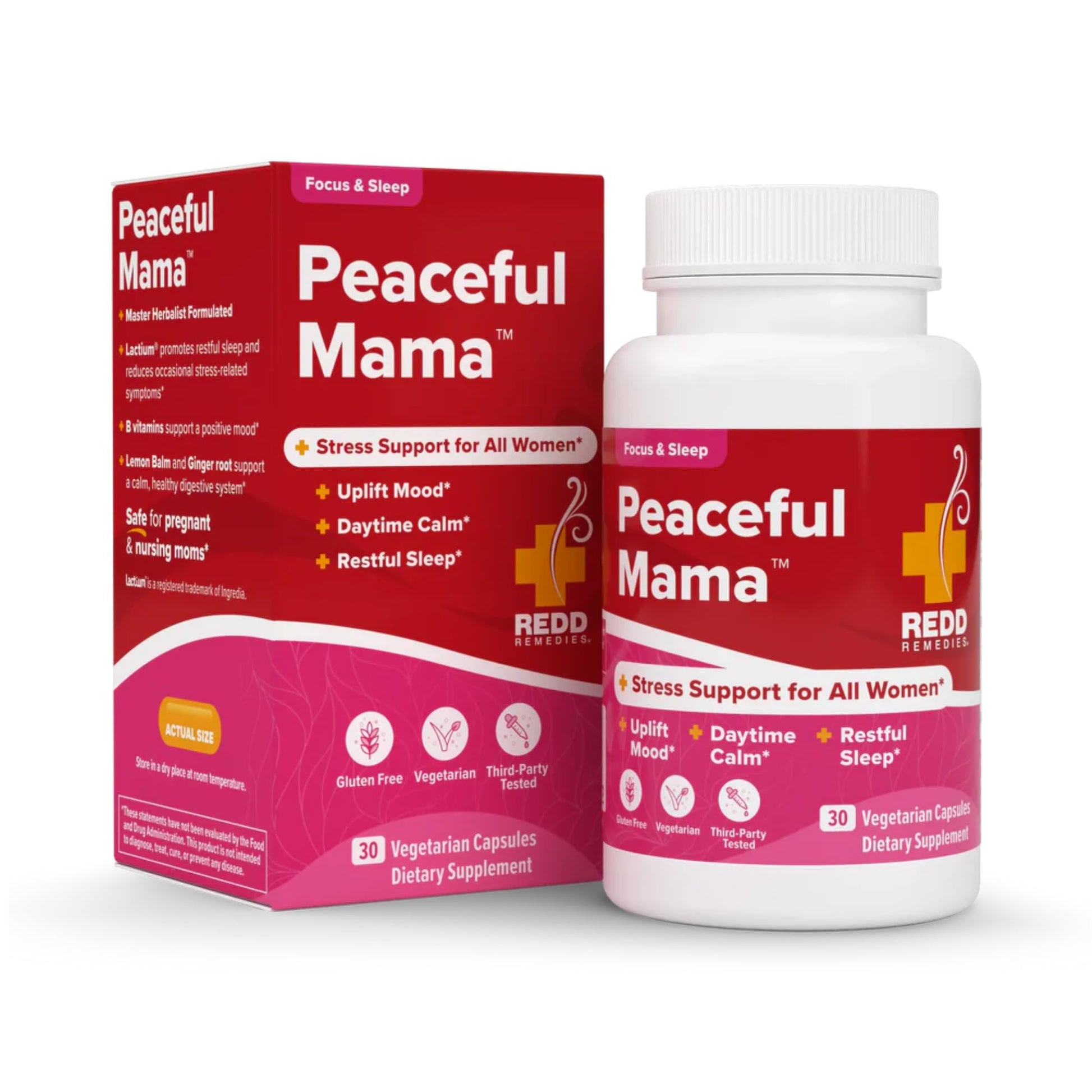 Redd Remedies Peaceful Mama, 30 Vegetarian Capsules
