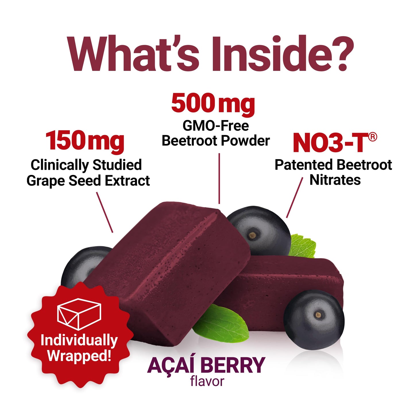 Force Factor Total Beets Blood Pressure Support Soft Chews 180