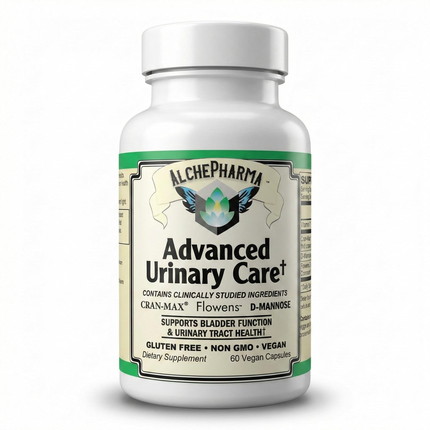 AlchePharma Advanced Urinary Care Supplement Flowens Cranberry Extract Blend Capsule 60 Count