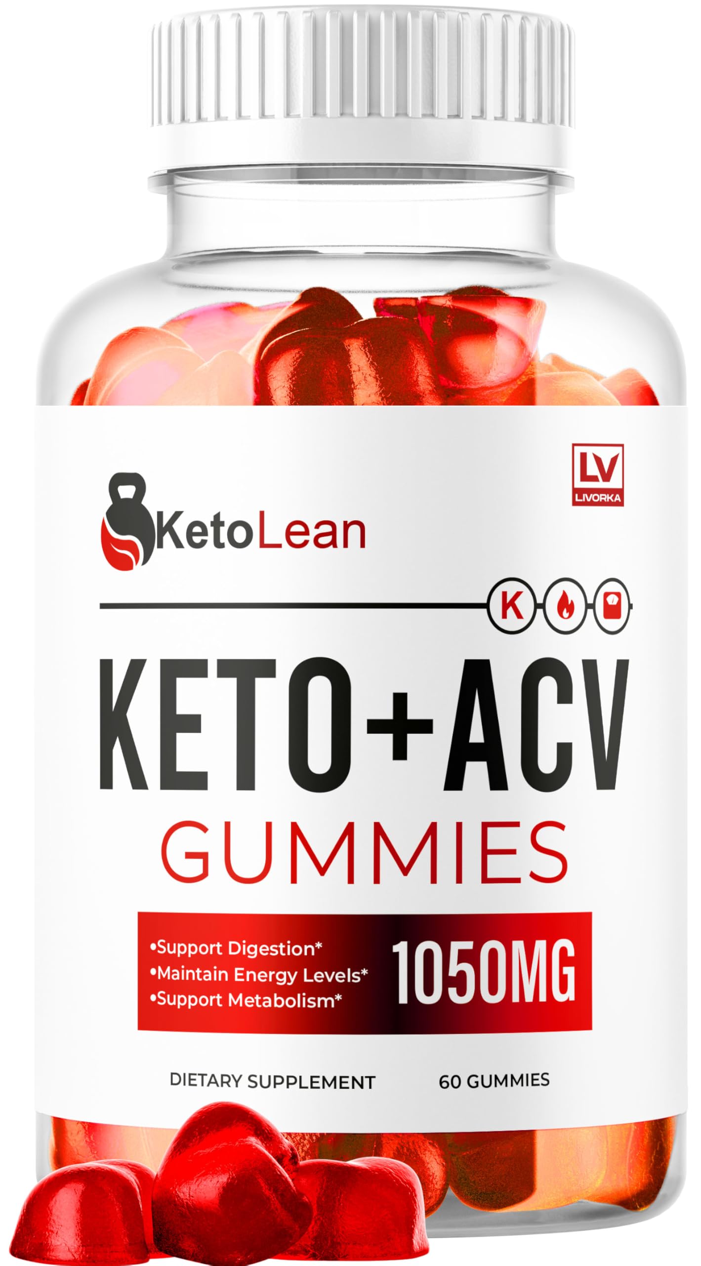 LIVORKA Keto Lean ACV Gummies, 60 Count