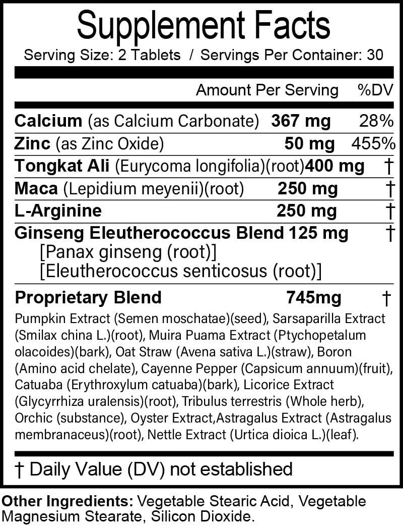 Zonata Cinagra RX for Men Tablets, 120 Count