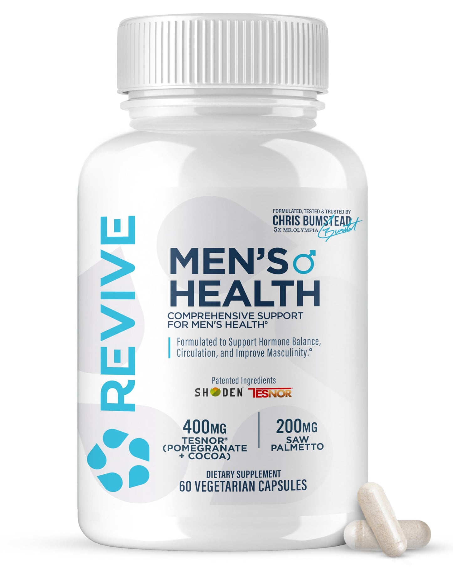 Revive DIM Supplement for Men – Supports Hormone Balance, Male Sexual & Prostate Health with Ashwagandha & Green Tea – 60 Capsules