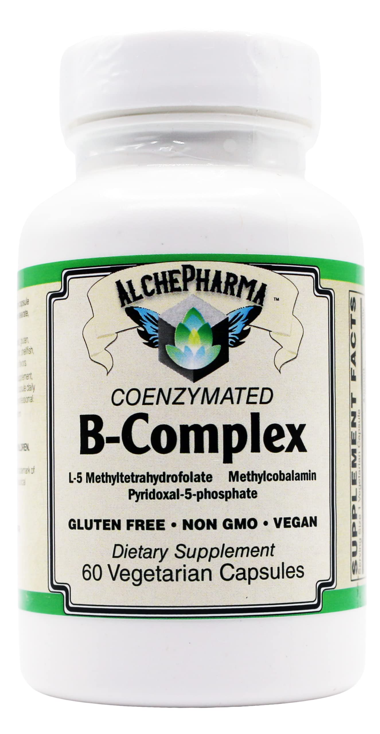 AlchePharma Coenzymated B-Complex High Potency One Daily Capsule 60 Count
