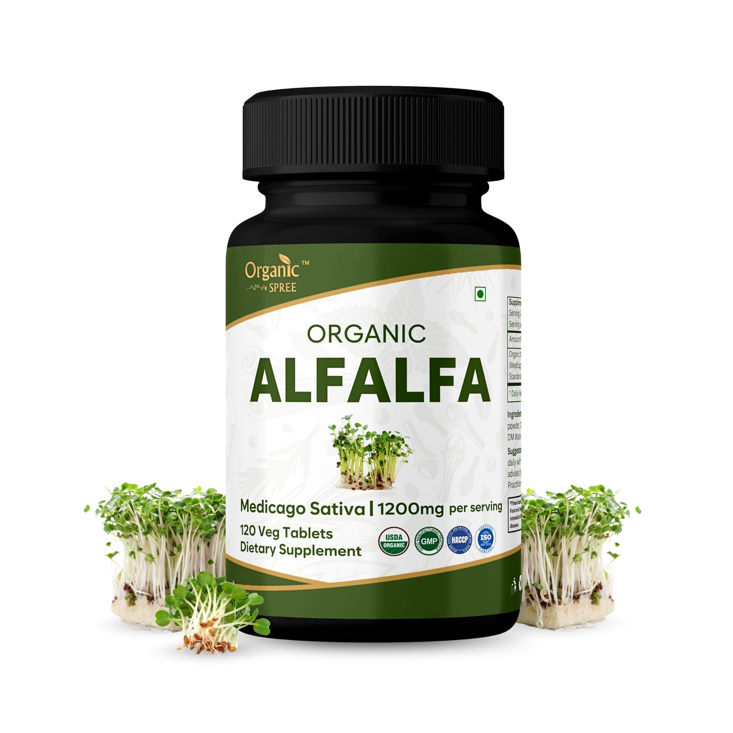 ORGANIC SPREE Alfalfa Tablets 120