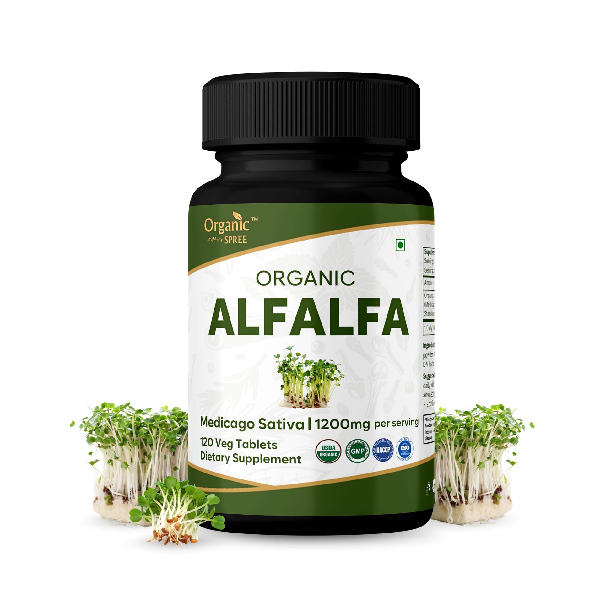 ORGANIC SPREE Alfalfa Tablets 120