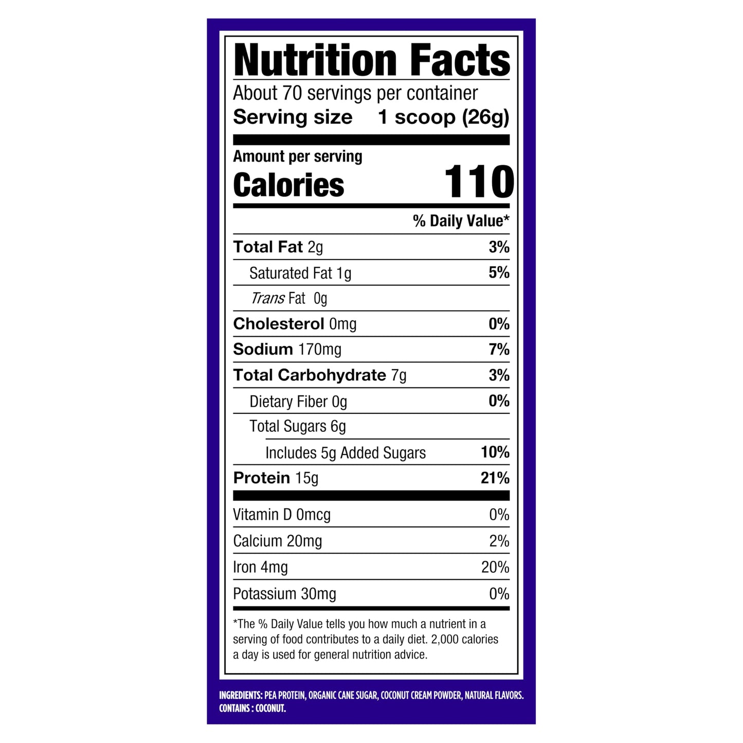 Vega Protein Made Simple Vanilla Protein Powder, 64.1 oz (4.01 lb)