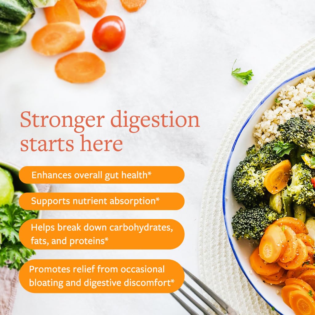 Clean Program Clean Digest Plus Full-Spectrum Digestive Enzymes, Bloating Relief, 60 Capsules