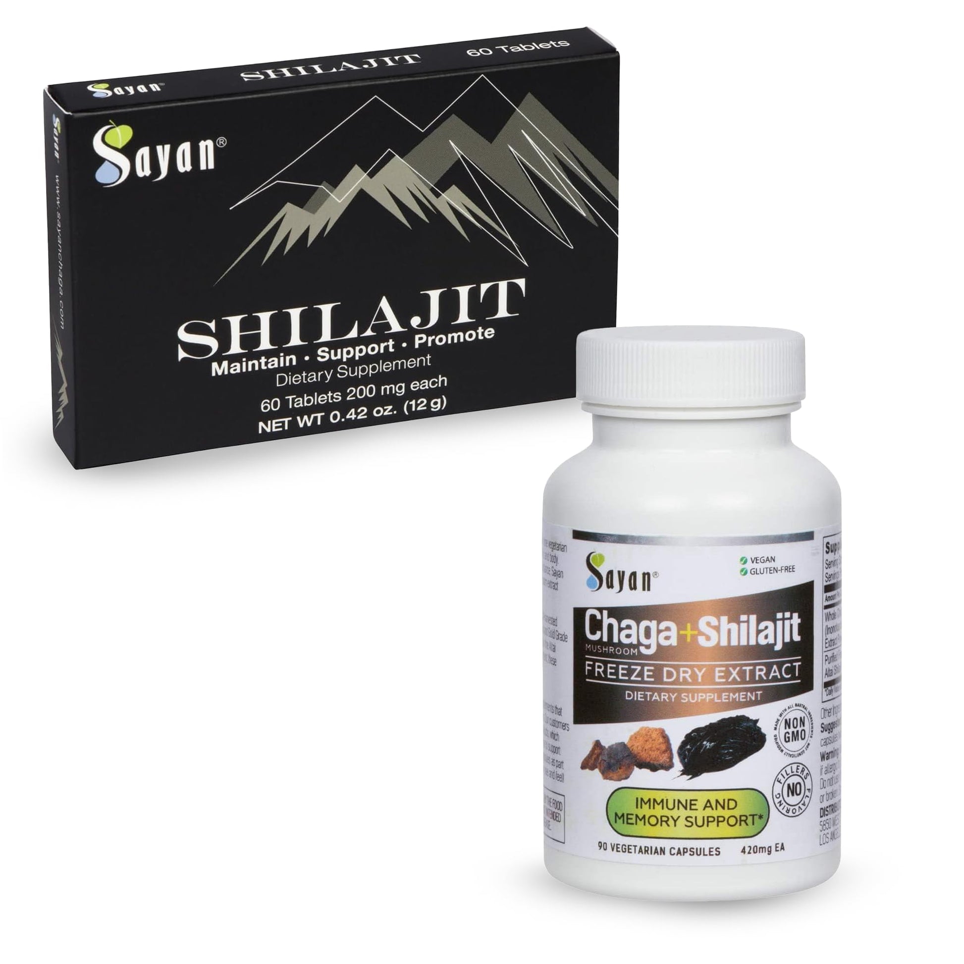 Sayan Shilajit & Chaga Capsule Bundle 150 Capsules