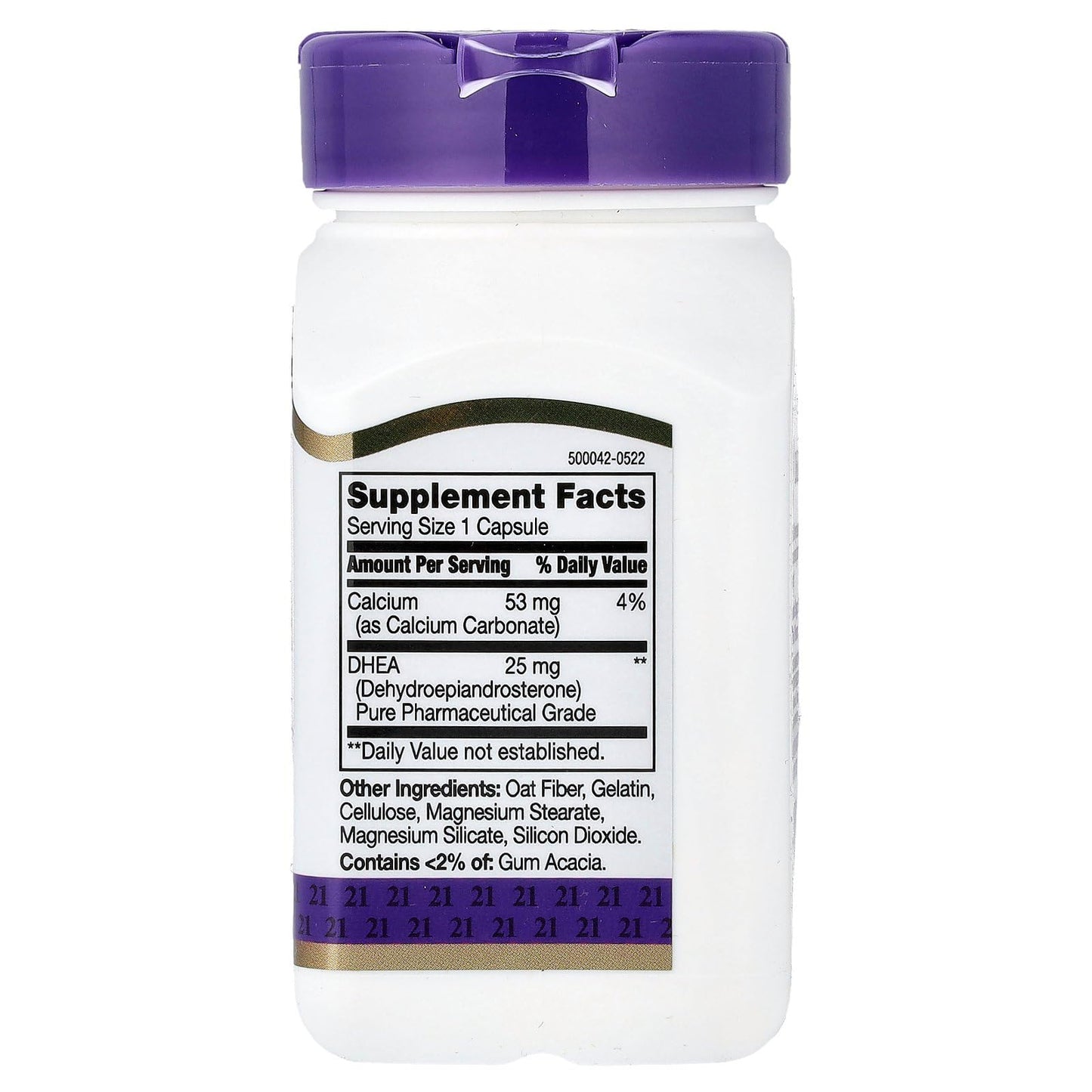 21st Century DHEA 25 mg Capsules, 90 Count