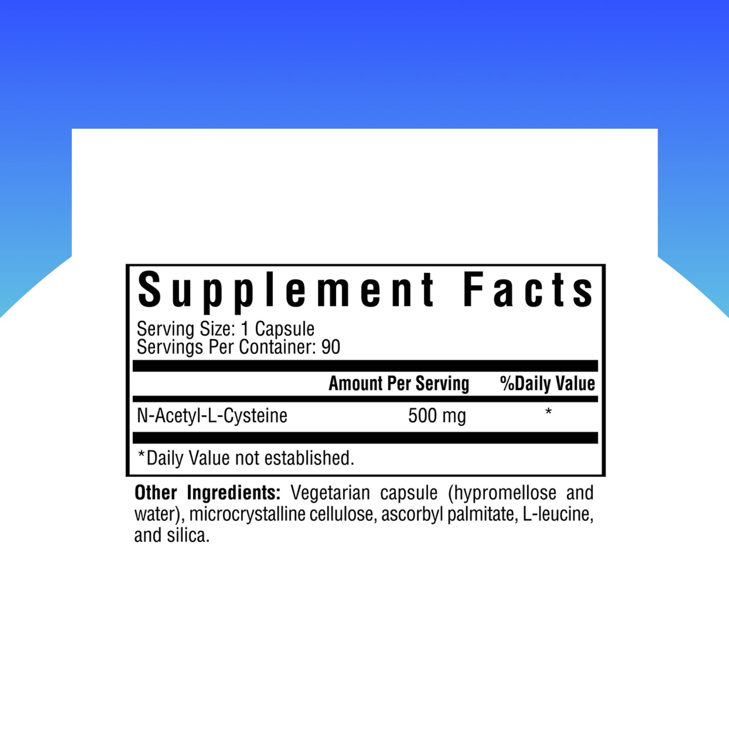 Seeking Health NAC 500 mg N-Acetyl-L-Cysteine Capsules, 90 Count