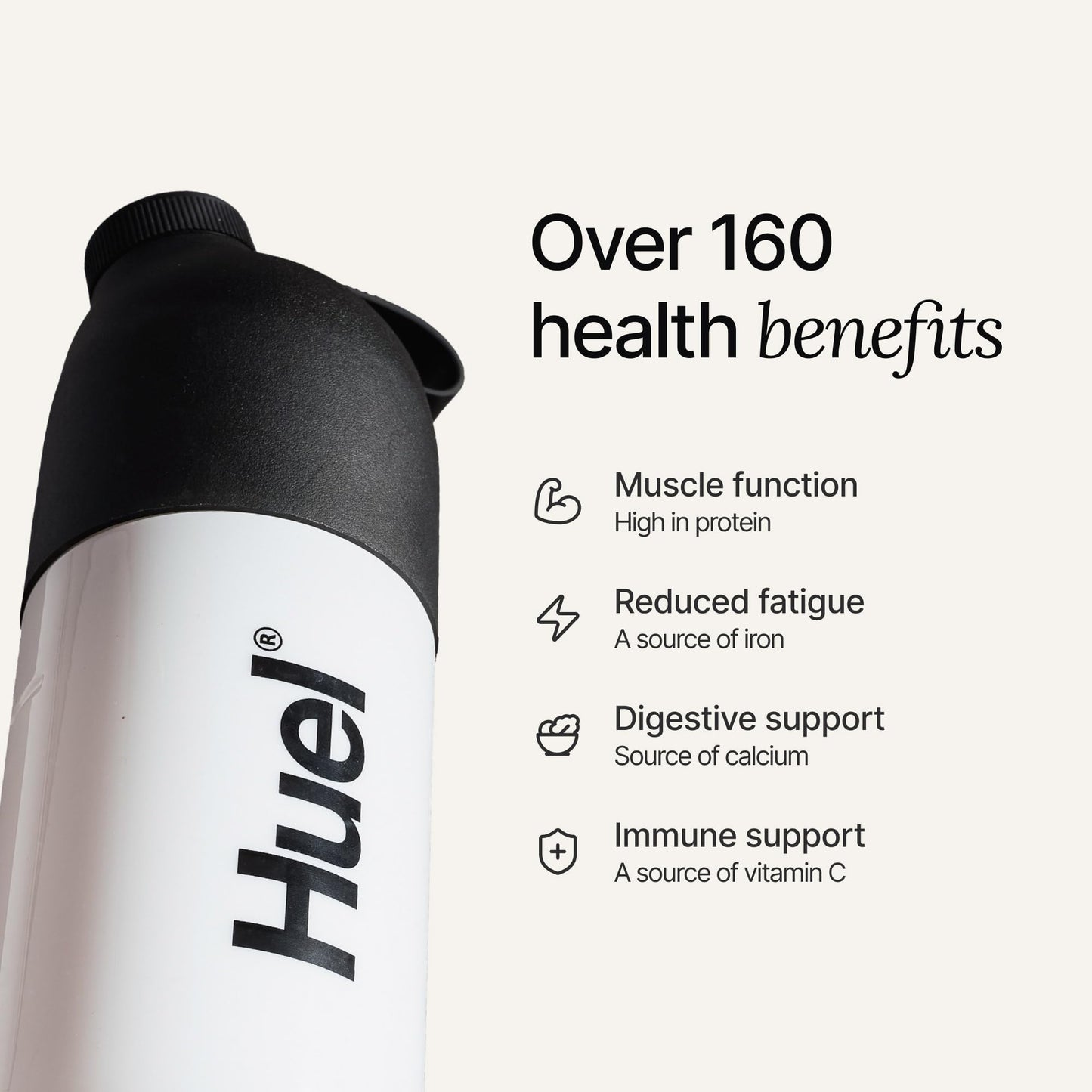 Huel Black Edition Strawberry 40g Vegan Protein Powder, 17 Servings
